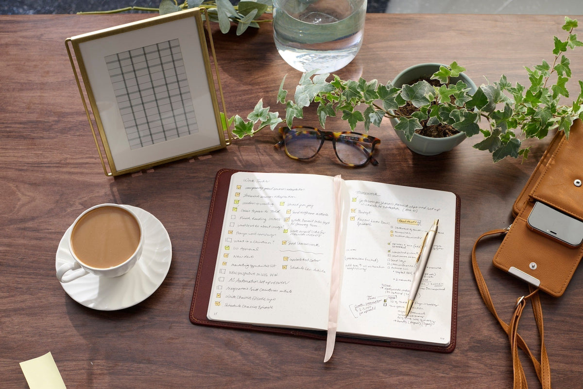 Goal Setting Journal | Journal With Goals | Goals Journal – Leatherpress