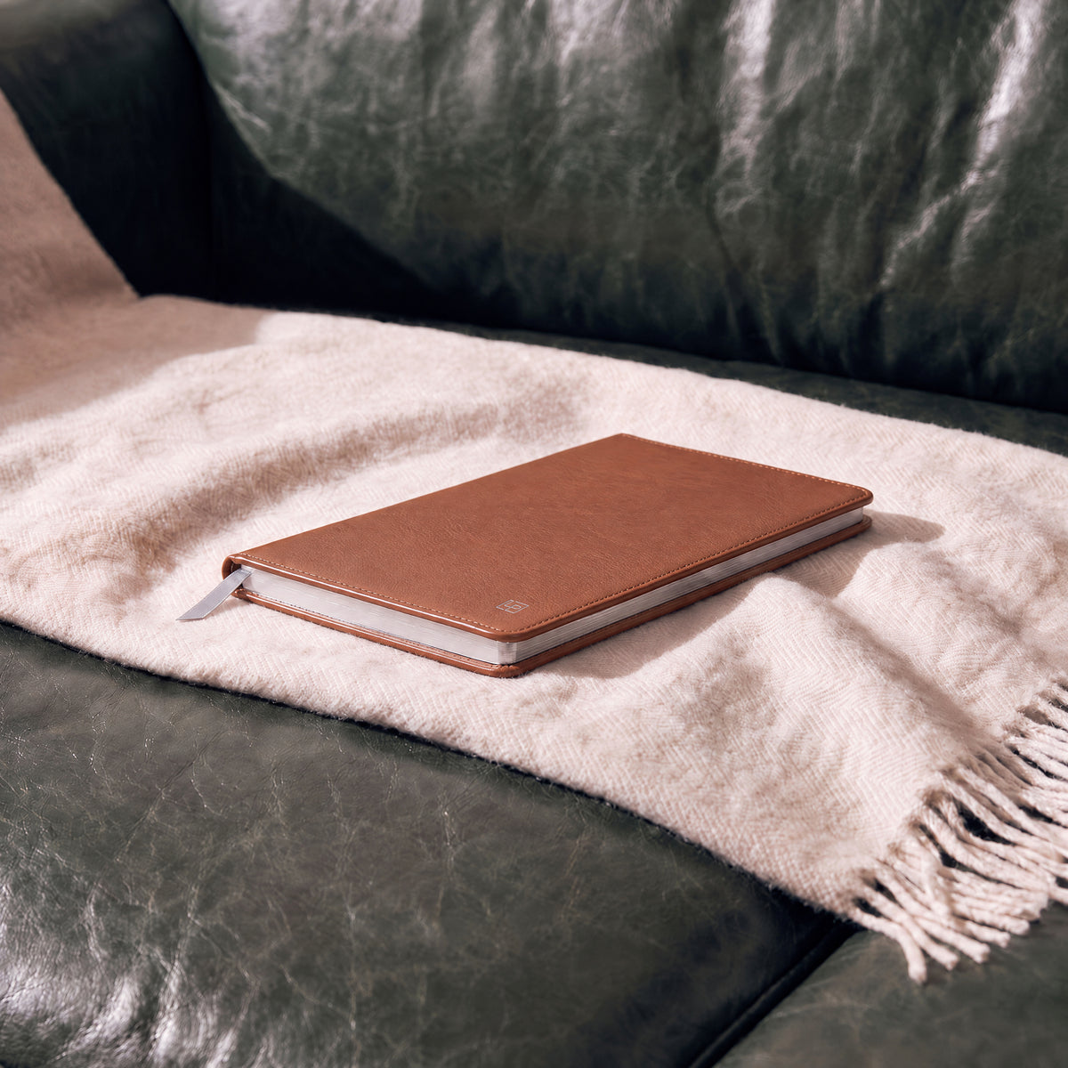 Chesterfield Tan Heritage journal — side profile