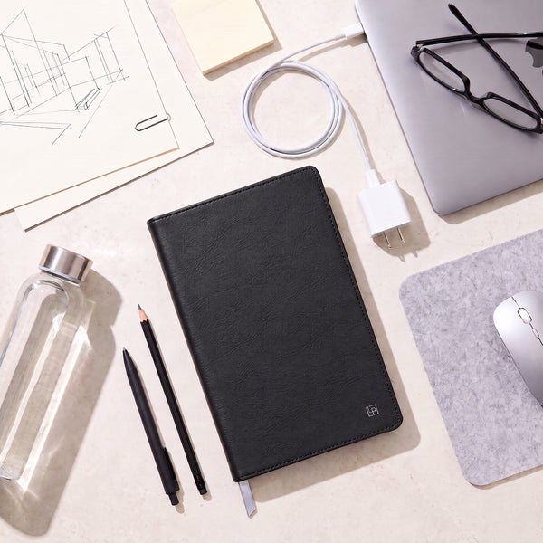 Tuxedo Black Classic Leather Journal