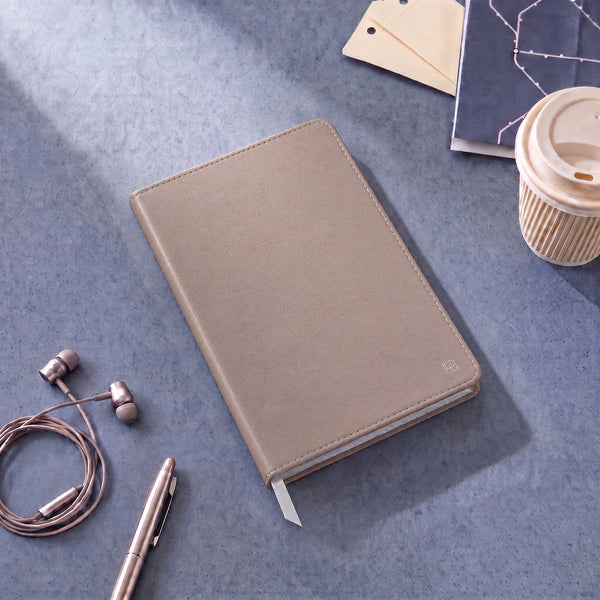 Oyster Gray Classic Leather Journal