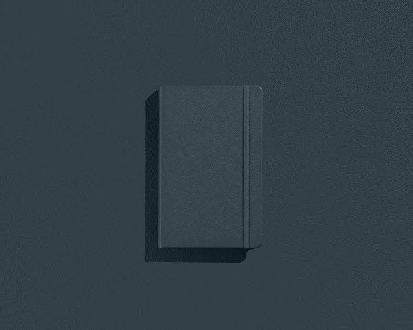 Twilight Gray Leather Notebook
