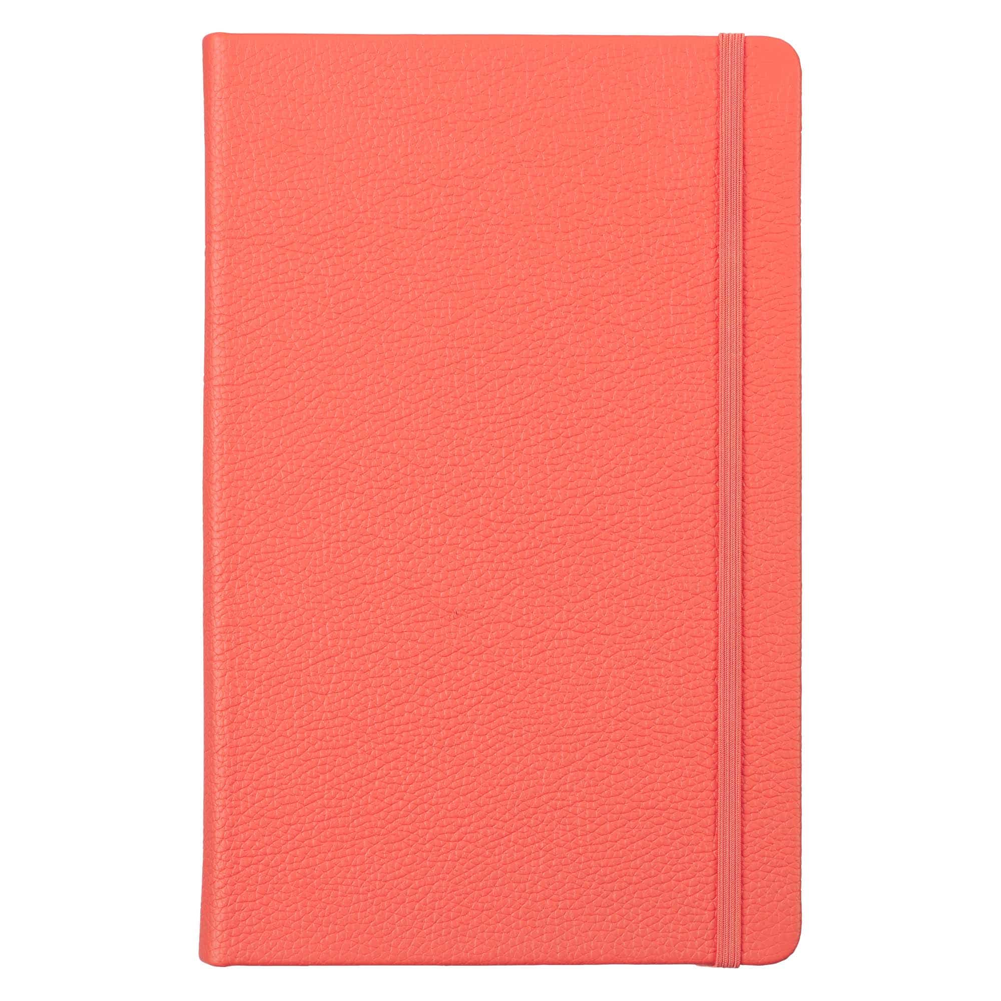 Coral Red Leather Notebook
