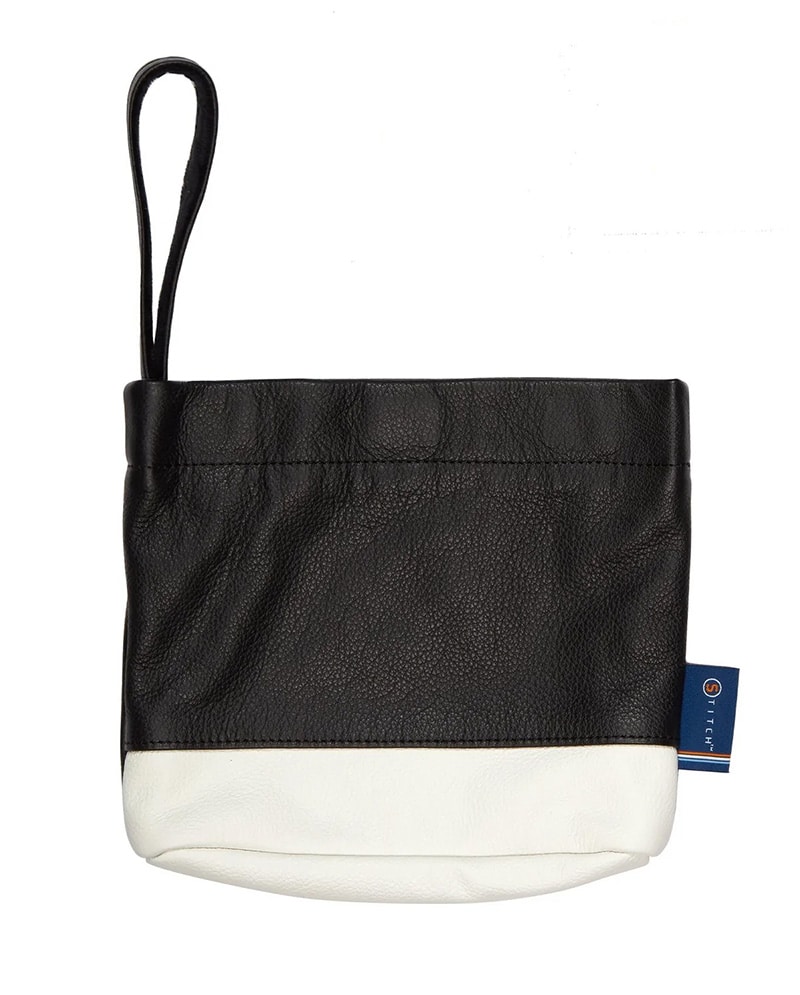 Stitch Golf Leather Valuables Pouch